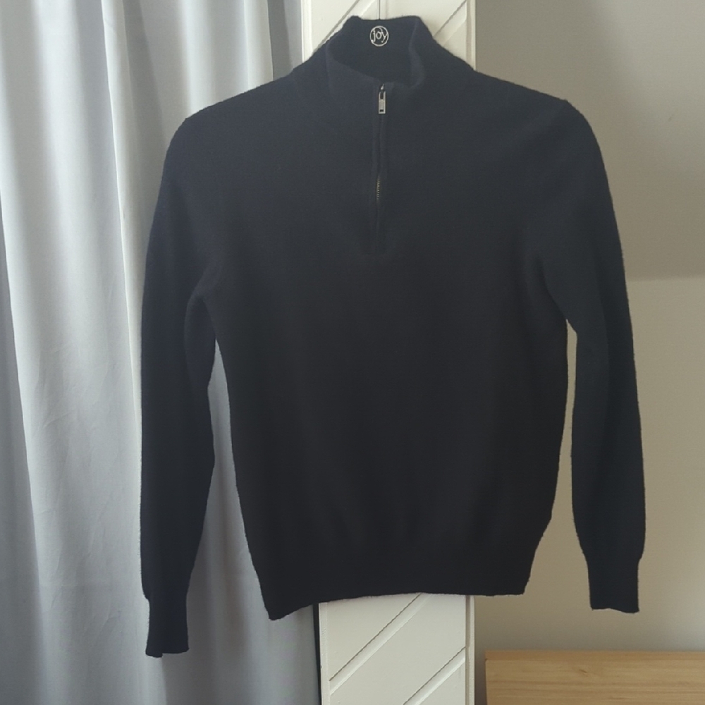 Christian Lacroix Men's Black Zip-Up Sweater